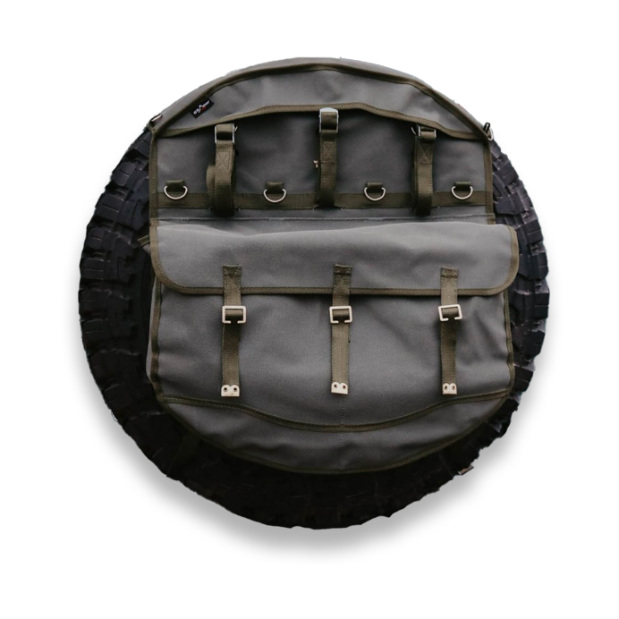 escape gear reserveradabdeckung Canvas Tasche Reserveradabdeckung schwarz | sand