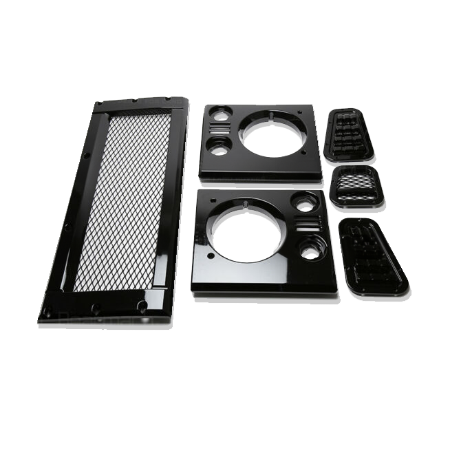 Kühlergrill "Open Mesh"/ Scheinwerferumrandung / Blenden Komplettset Defender (ab 300TDI)
