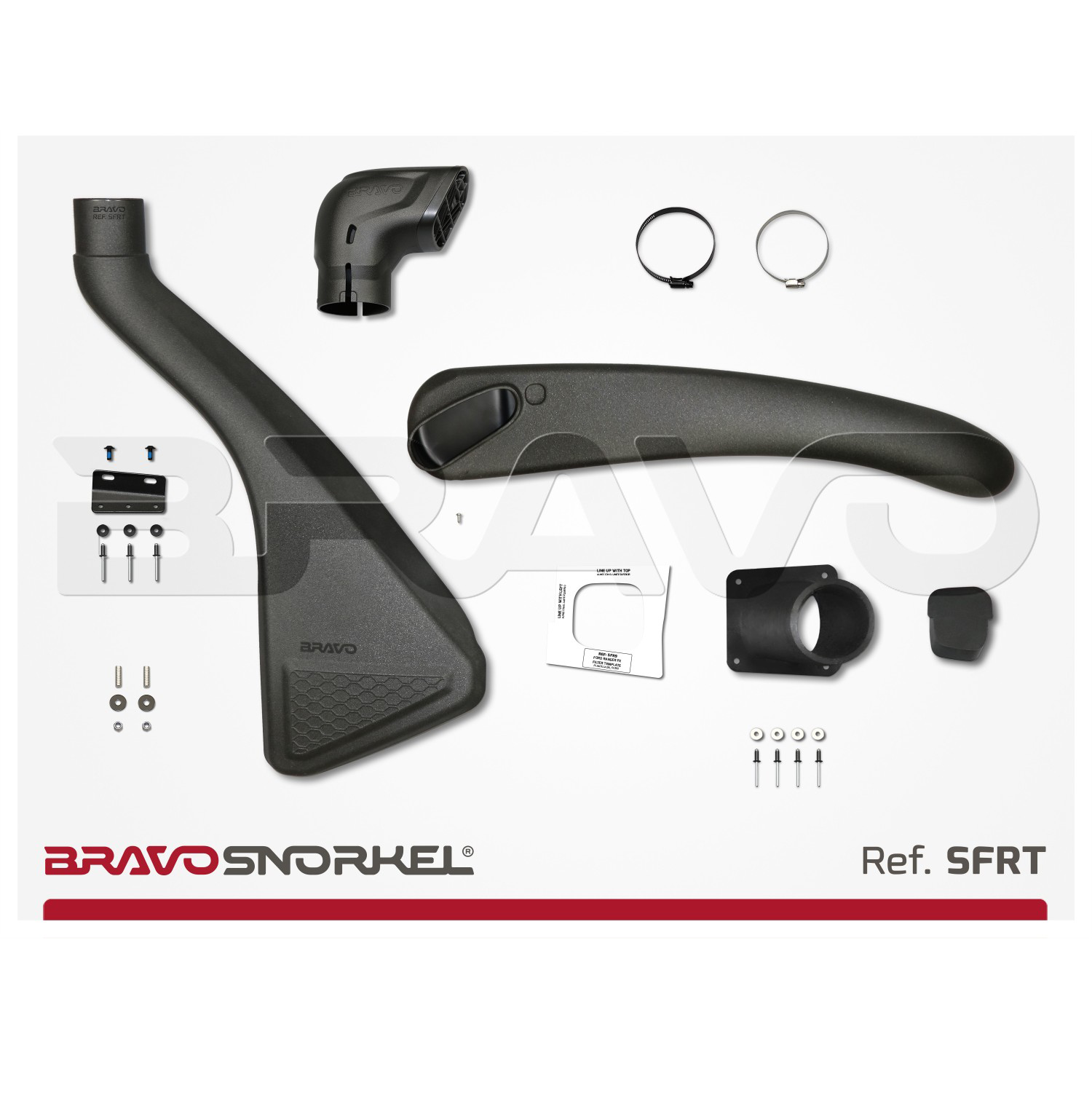 Bravo Snorkel Schnorchel Luft Ansaugung Ford Ranger Raptor (2019-2022 ...